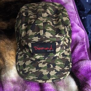 Diamond Supply Co. Green Camo Hat